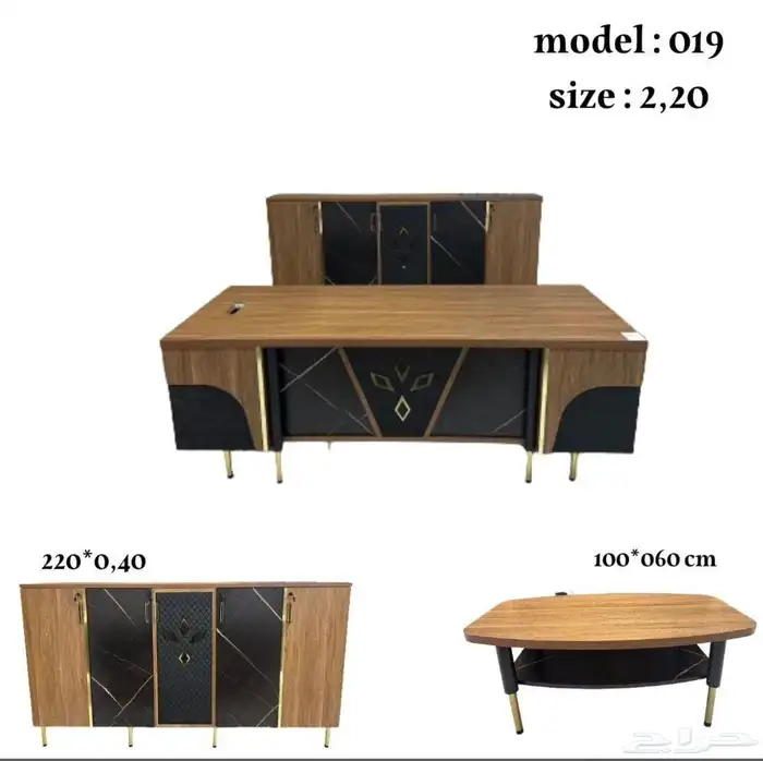modern manager desk set and staff desks 11