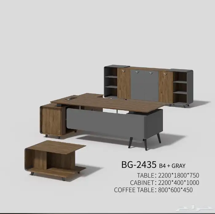 modern manager desk set and staff desks 24