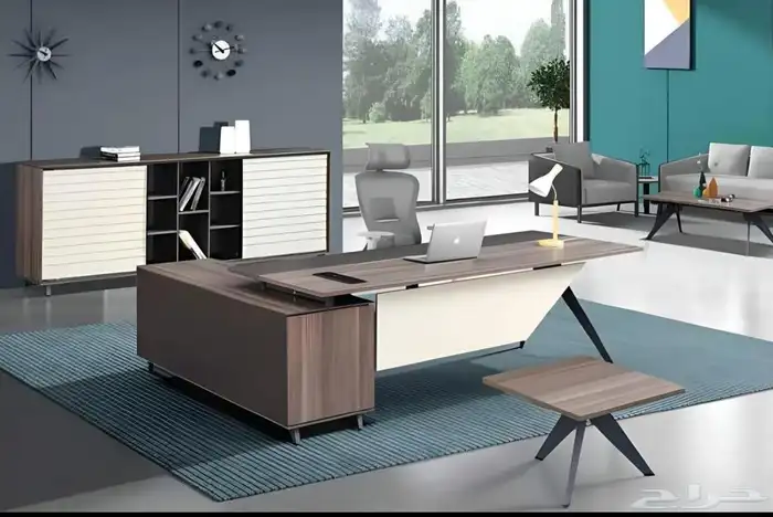 modern manager desk set and staff desks 7