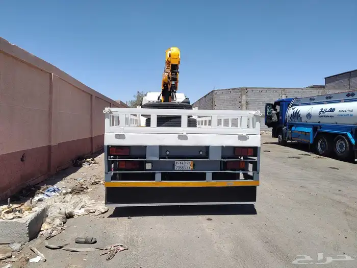 للبيع سيارة جاك سكس 2014ونش كرين عشرة طن شغال شهري مع شركة 5