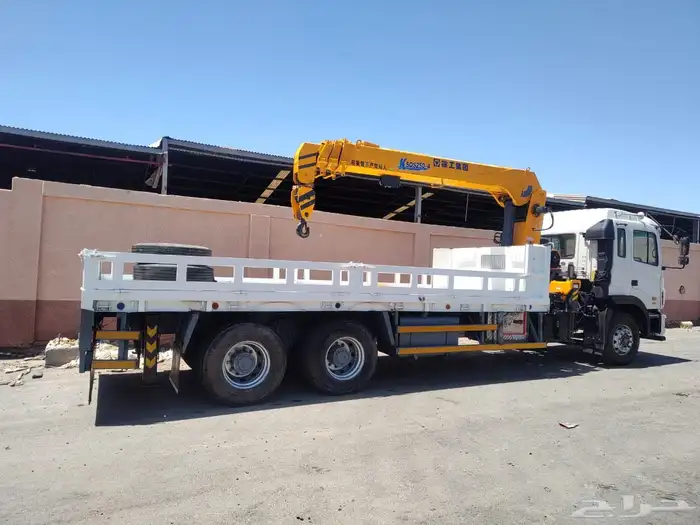 للبيع سيارة جاك سكس 2014ونش كرين عشرة طن شغال شهري مع شركة 0