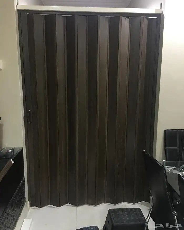 ابواب سحب سحاب سحابة جلد وبلاستيك كورديون 3