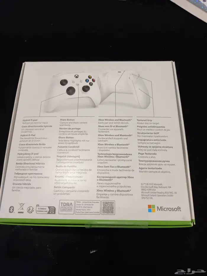 يد تحكم اكس بوكس أبيض Xbox Robot White جديدة بالكرتون وأصلي 2