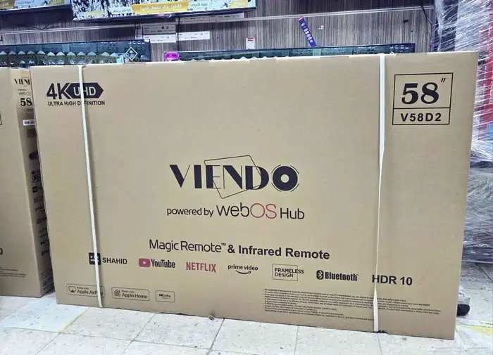ضمان سنتين شاشات تلفزيون سمارت 4k جميع المقاسات متوفره 70 65 2