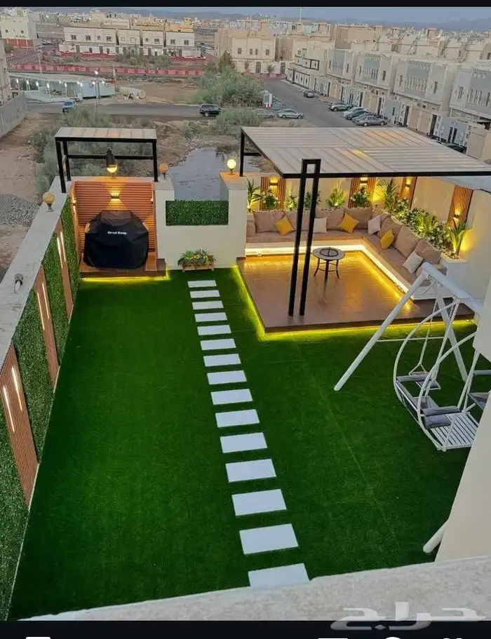 تنسيق حدائق اشجار جلسات احواض زرعيه شلالات مجلس زجاج 4