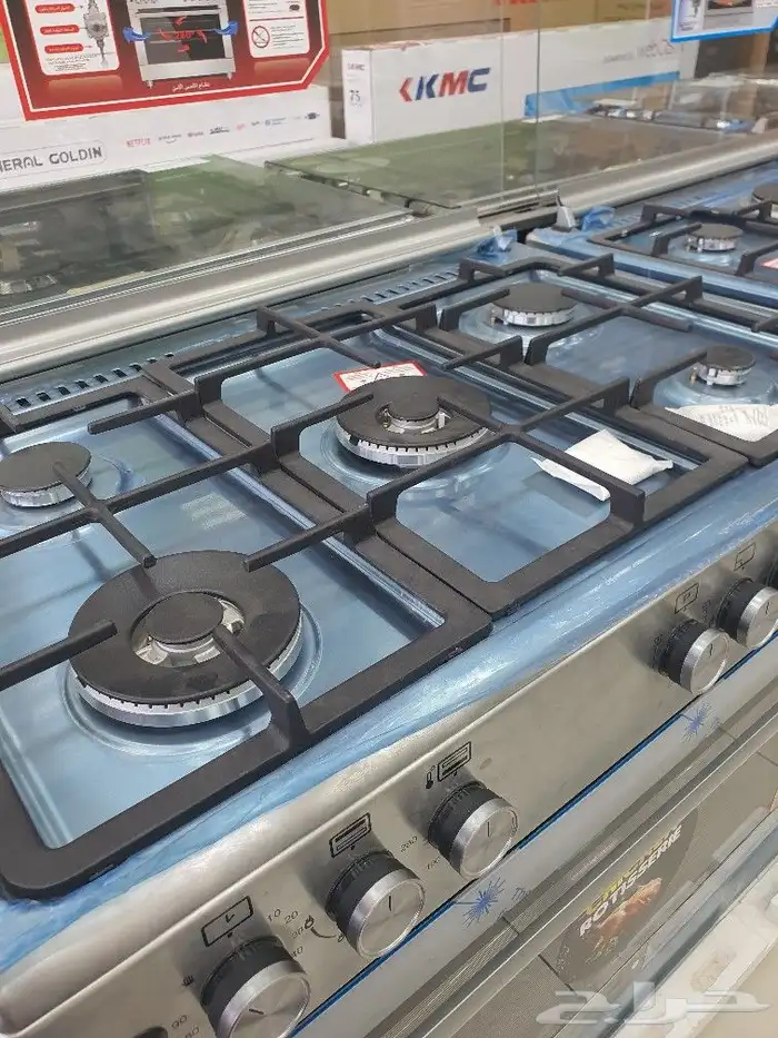 فرن 5 عيون عينين كبيار 2 مروحه 3طبقات زجاج إيطالي تجميع تركي 1