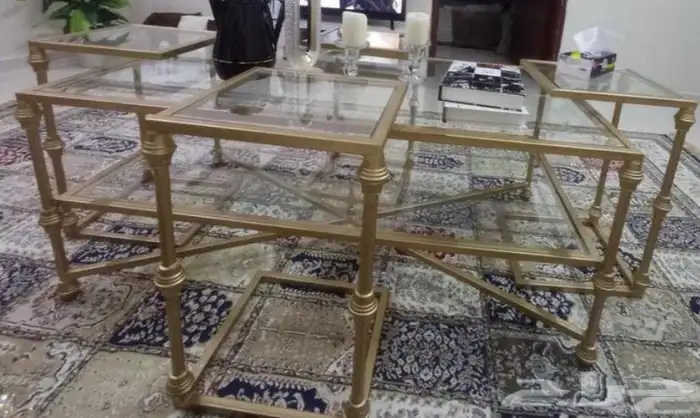 4 طاولات صغار 1 كبيره السعر 550 1