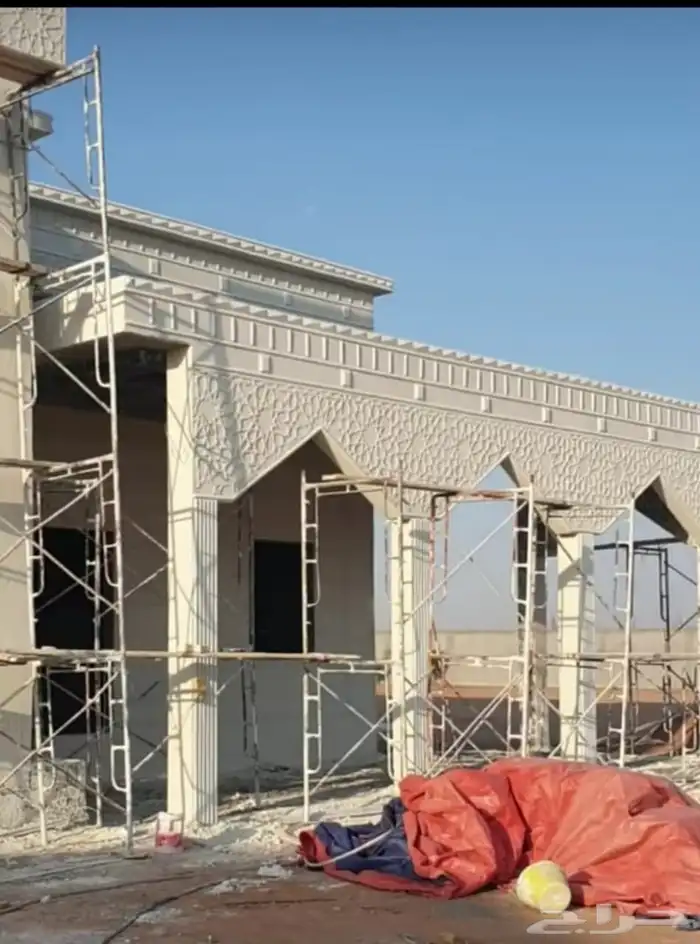 لياسه اسمنتيه ملونه وكسر رخام 1