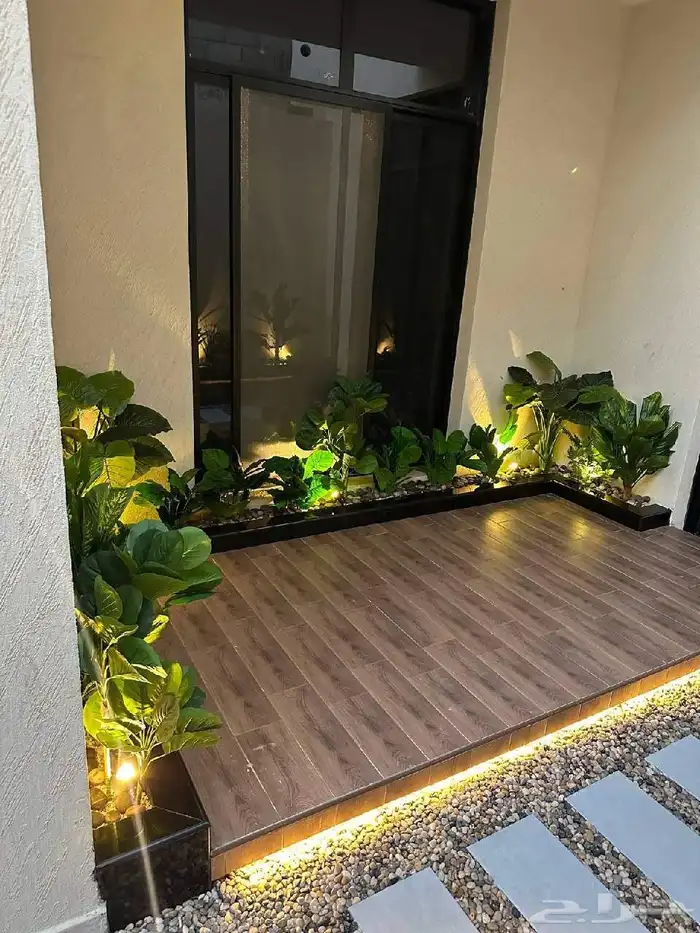 تنسيق حدائق اشجار جلسات احواض زرعيه شلالات مجلس زجاج 5