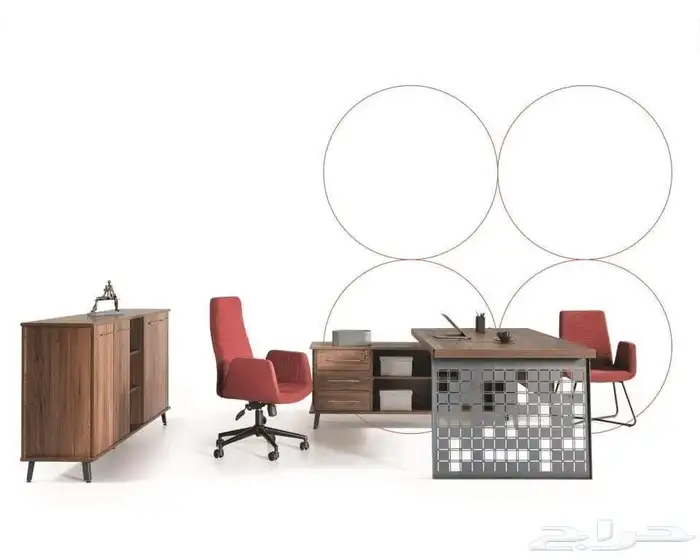 modern manager desk set and staff desks 3