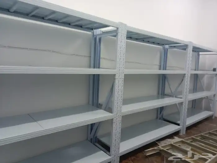 رفوف تخزين متوسطة التحمل 200x200x60cm لون ابيض 3