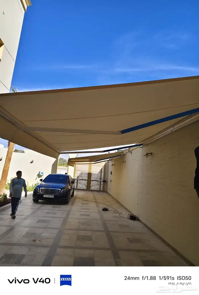 مظلات كهربائية -تركيب مظلات سيارات كهربائية -مظلات متحركه 9