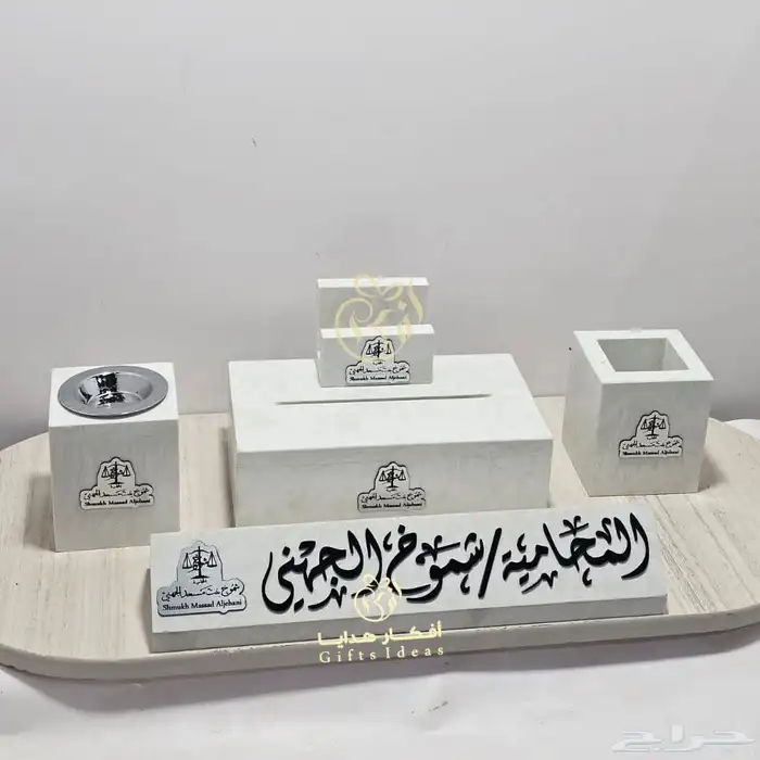 اطقم مكتبية رخام طبيعي فاخر 6
