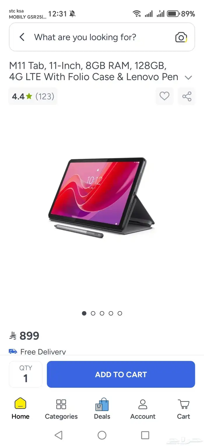 Lenovo M11 Tablet Stylo 4G 6