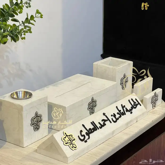 اطقم مكتبية رخام طبيعي فاخر 2