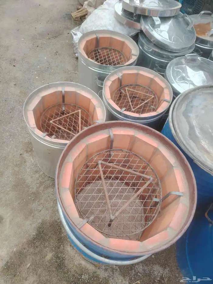 براميل مندي طوب حراري و حطب وفحم فخارات 1