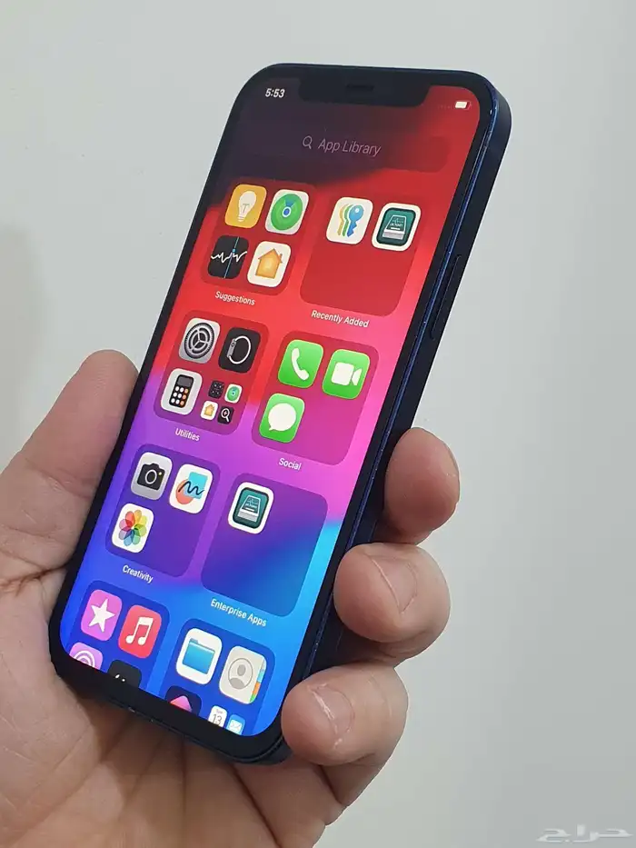 ايفون 12 ازرق 128 4