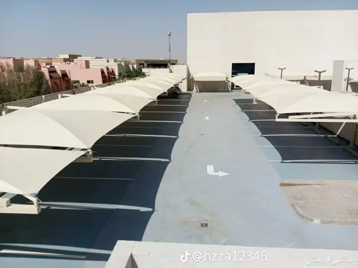مظلات وسواتر  نوفر  -  تركيب مظلات قماشية بي في سي  -  تركيب 1