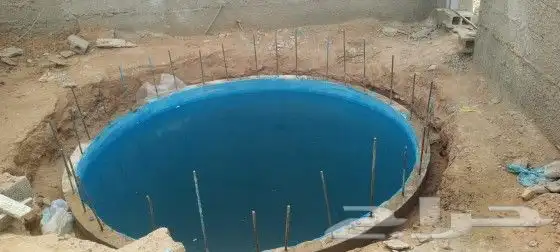 حفار خزان الميا  و بيار  شغل 2