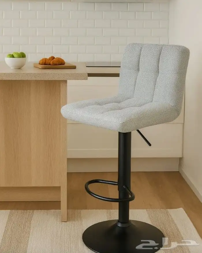 كراسي بار قماش كتان شكل جديد وأنيق يضيف لمسه لمنزلك 0