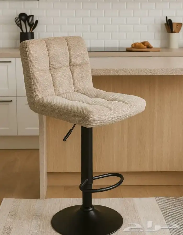 كراسي بار قماش كتان شكل جديد وأنيق يضيف لمسه لمنزلك 1
