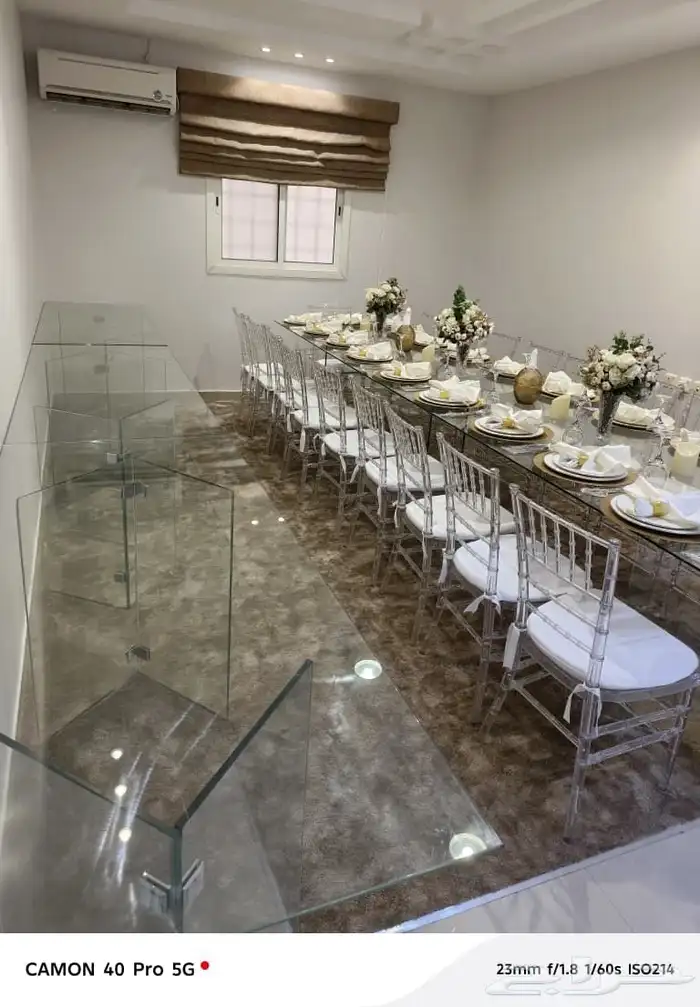 تاجير كراسي وطاولات طعام وتنسيق مداخل وكوش 1