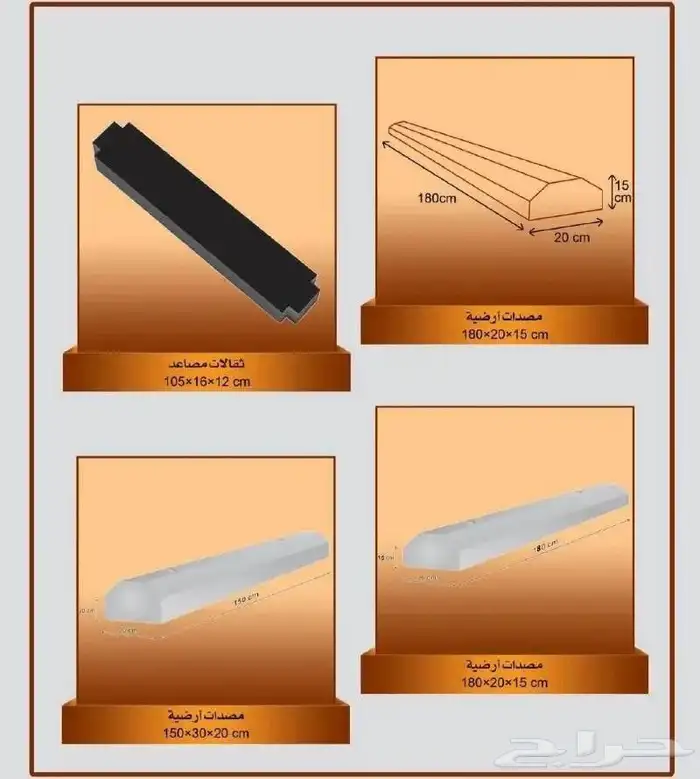 حواجز خرسانيه  مصدات سيارات قواعد اناره ومناهيل 1