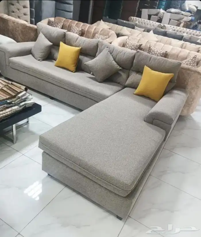 كنب جديد جاهز حرف ال و7نفر شامل التوصيل 0