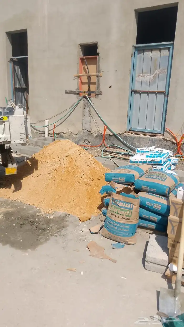 مبسط مواد بناء رمل سمنت بلك 1
