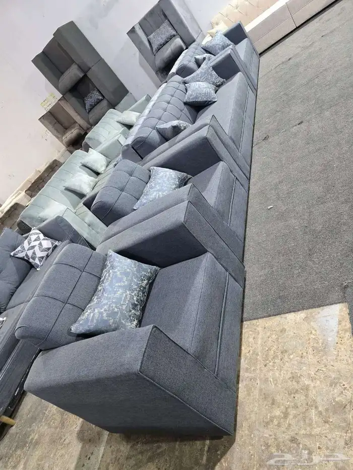 كنب جديد جاهز حرف ال و7نفر شامل التوصيل 1