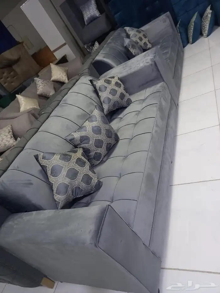 كنب جديد جاهز حرف ال و7نفر شامل التوصيل 16