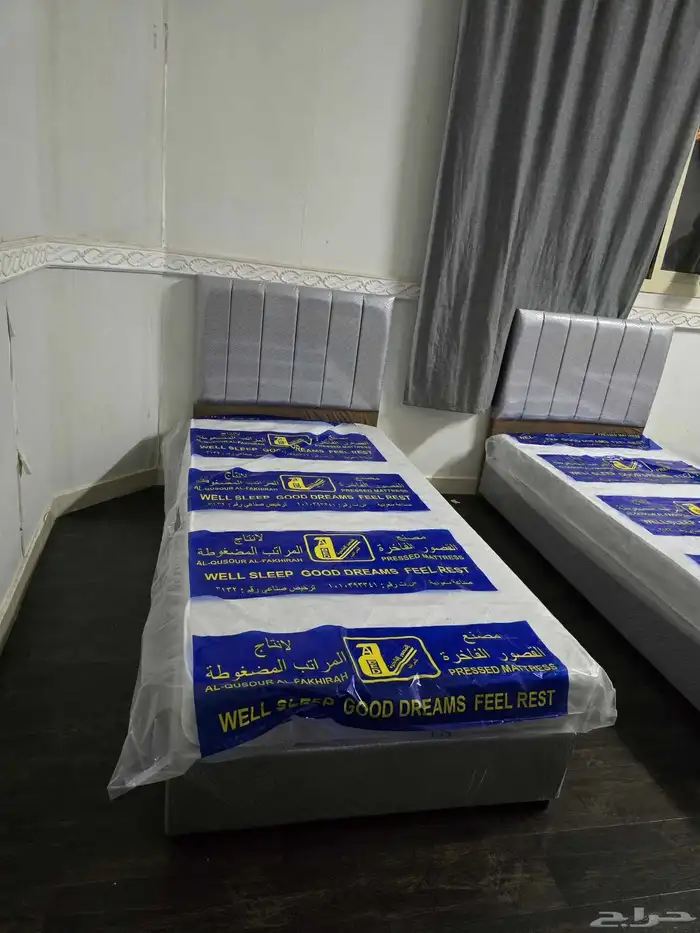 سرير بكس نفر واحد قماش جلد كلو النو موجود جديد 3