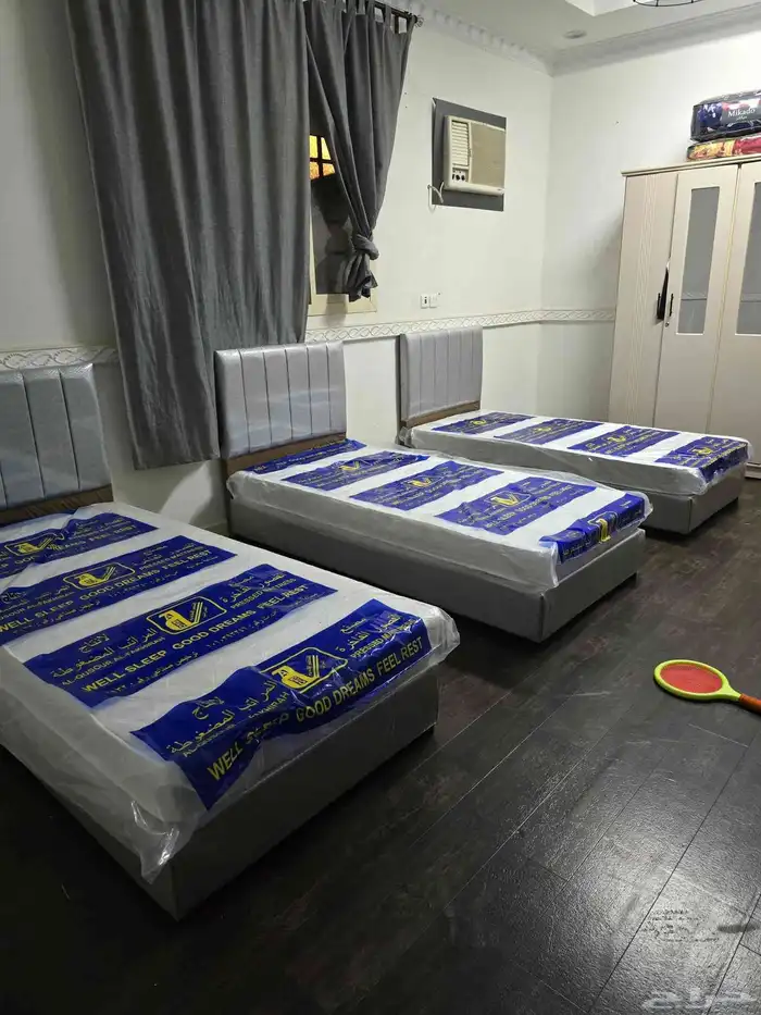 سرير بكس نفر واحد قماش جلد كلو النو موجود جديد 2