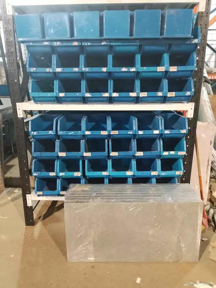 رفوف تخزين مستودعات ارفف منزليه علب بلاستيك رفوف سوبر بقاله 6