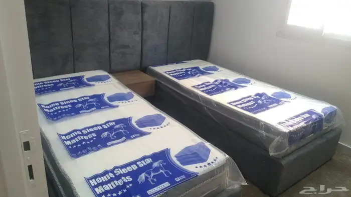 تجهيز سكن عمال سراير حديد دورين مراتب جمله 16