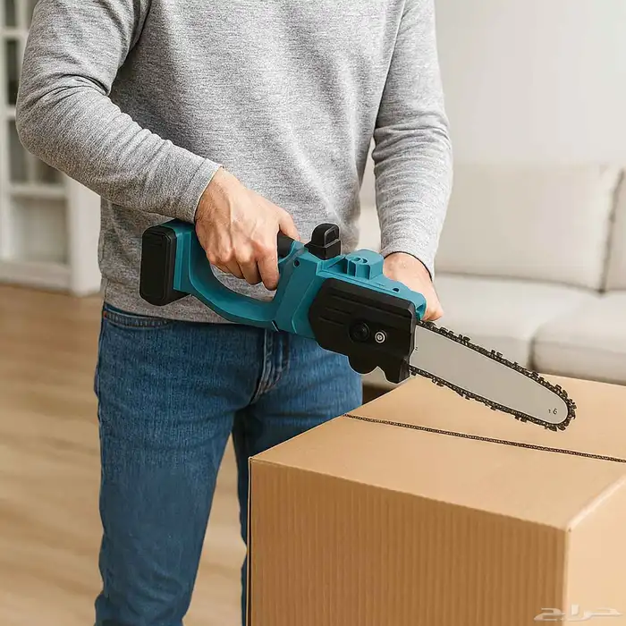 المنشار المتنقل الكهربائي 12 بوصة بطارية قوية 4