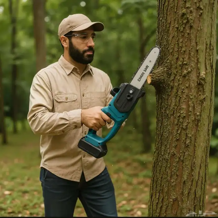 المنشار المتنقل الكهربائي 12 بوصة بطارية قوية 0