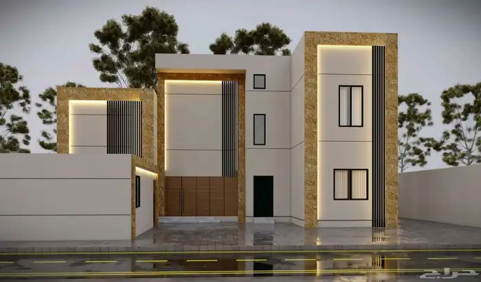 تصميم تنفيذ واجهات حجر مودرن ونيو كلاسك ننفذ نصمم 3