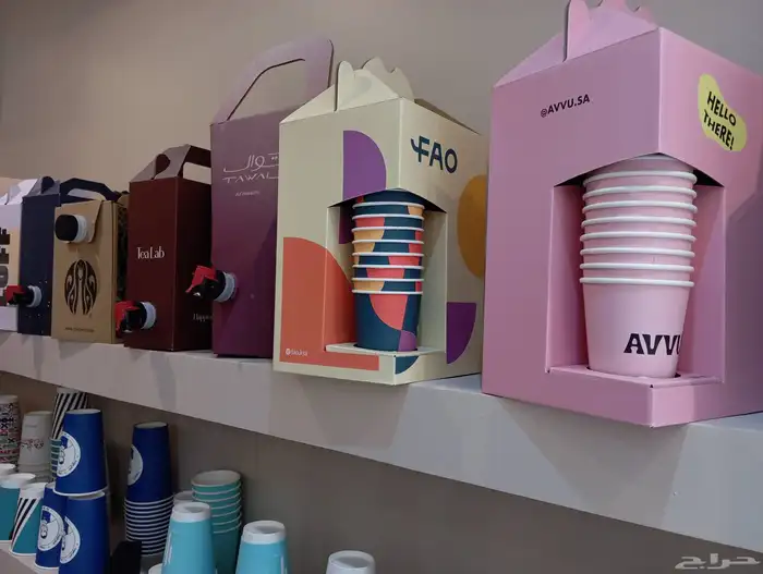 مطبعة طباعة بوكسات القهوة بوكسات أكواب أكياس 1