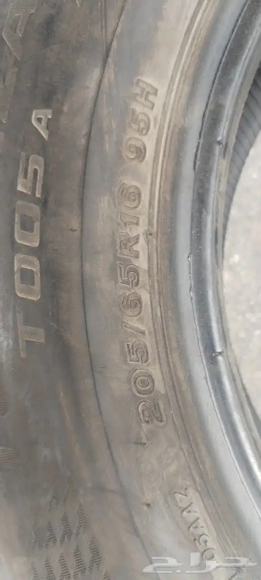 كفرات برجستون وكالة كامري 16 205 65 16 7