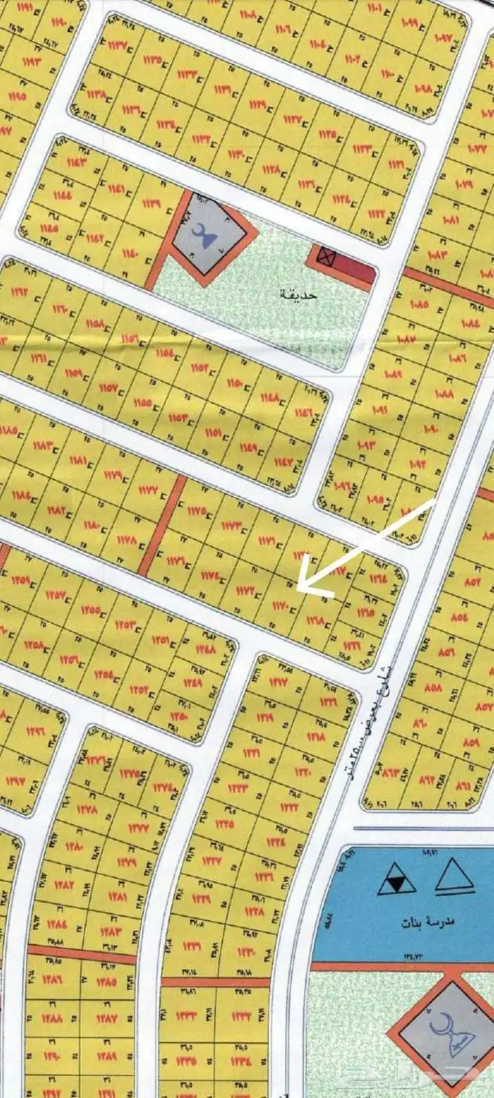 ارض للبيع في مخطط طيبه الفرعيه حي الندى الجزء 600 بيع وشراء 1