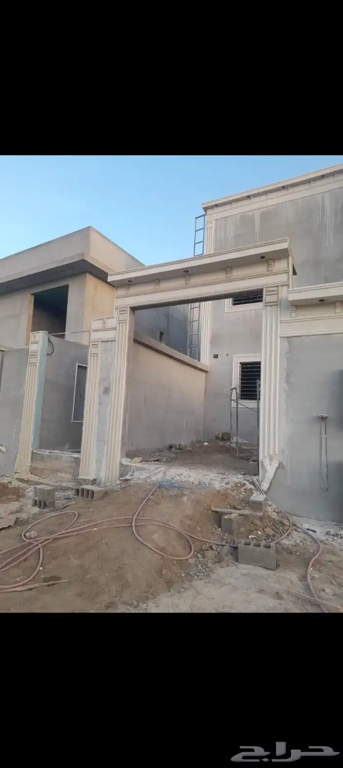ديكورات خارجيه اسمنتيه بديل الحجر 8