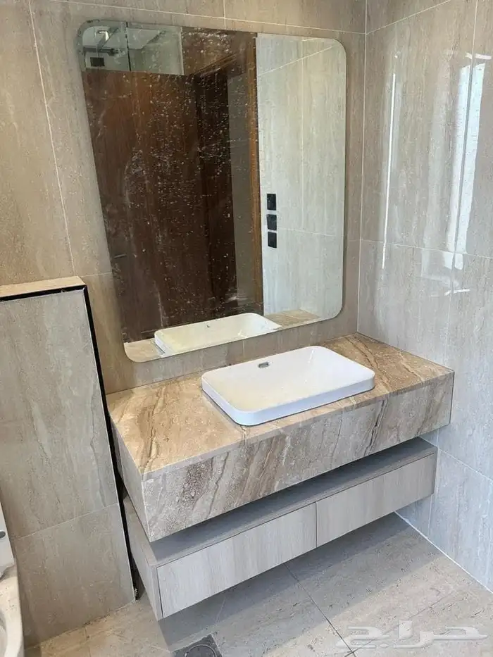 رخام صناعي مغاسل وكونترات واصطح مطبخ تفاصيل أكثر 7