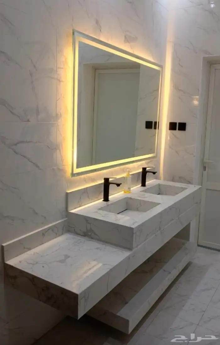 تفصيل مغاسل رخام طبيعي ورخام صناعي تفصيل بالطلب 15