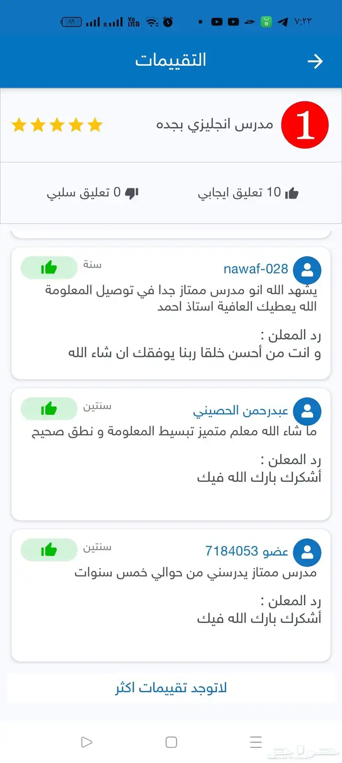 مدرس انجليزي خصوصي مناهج دولية و حكومية خبرة 27 عام حضوري و 6