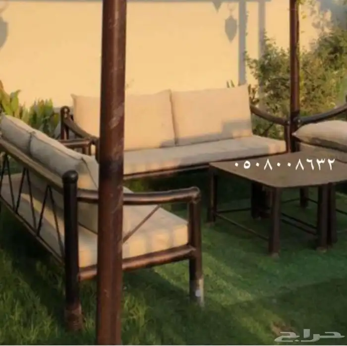 كراسي حديد خارجية جلسات مراكيز احواش استراحات شاليهات كراسي 9