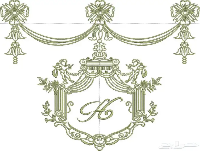 مصمم تطريز شعارات وشاح عبايات 8