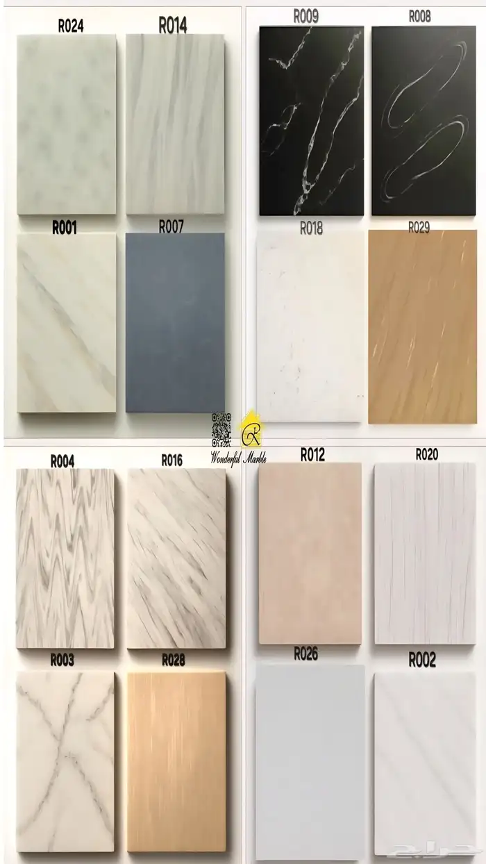 عينات رخام صناعي الاصلي فئة اوالئ جودة عالية 2