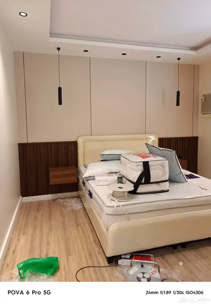 ديكورات خلفيات سرير عرف نوم ديكور شاشه مرايات شيبورد 8