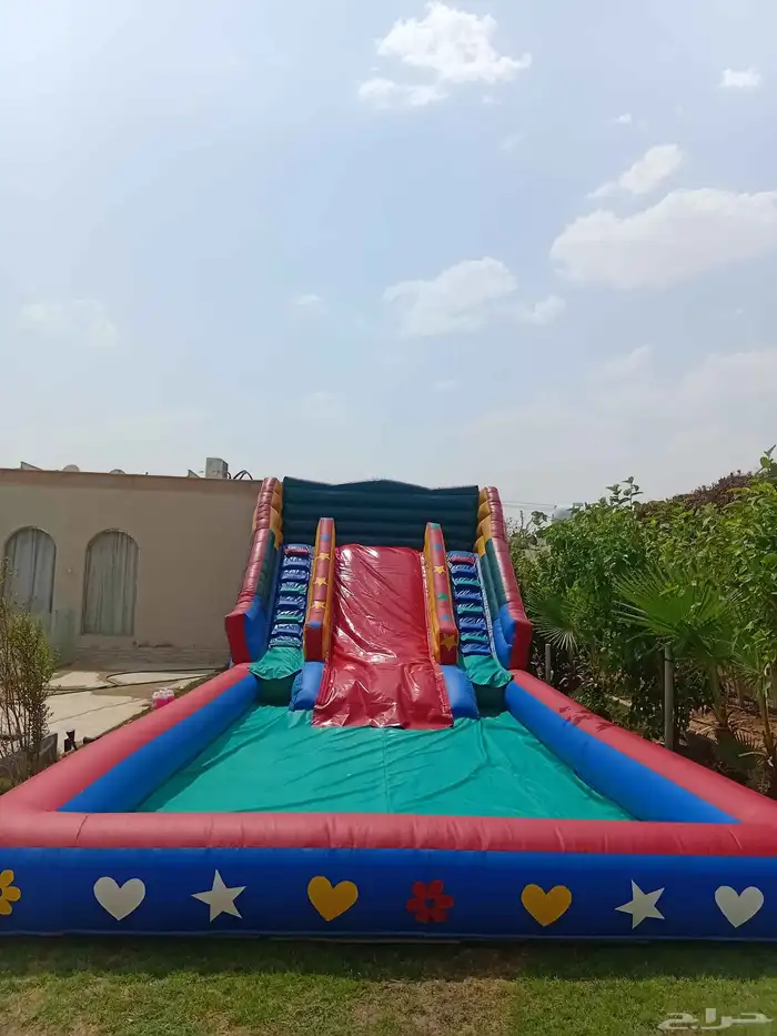 لتأجير نطيطات زحاليق مائيه ملعب صابوني 0